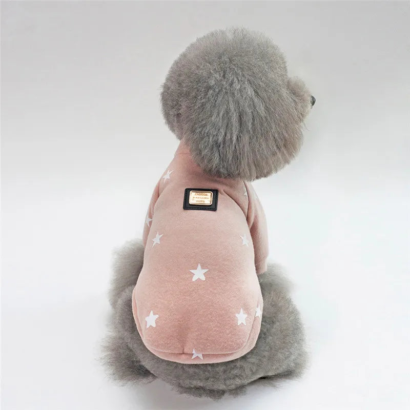 Cozy Winter Cotton Dog Jacket – Warm Hoodie for Small Dogs & Cats