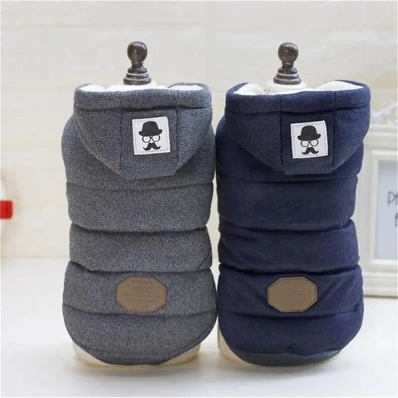 Cozy Winter Cotton Dog Jacket – Warm Hoodie for Small Dogs & Cats