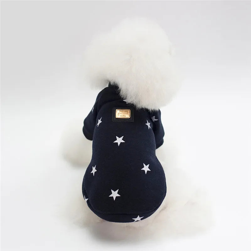 Cozy Winter Cotton Dog Jacket – Warm Hoodie for Small Dogs & Cats