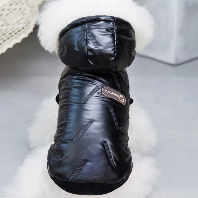 Cozy Winter Cotton Dog Jacket – Warm Hoodie for Small Dogs & Cats