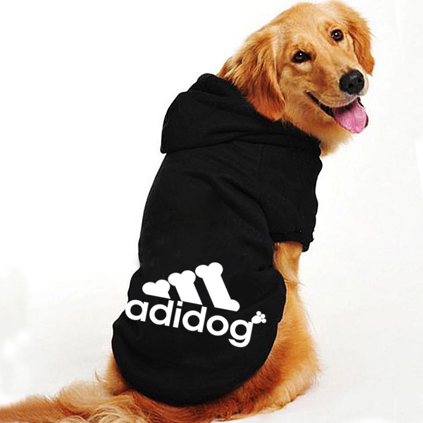 Adidog™ Pet Hoodie – Cozy Streetwear for Your Pup!
