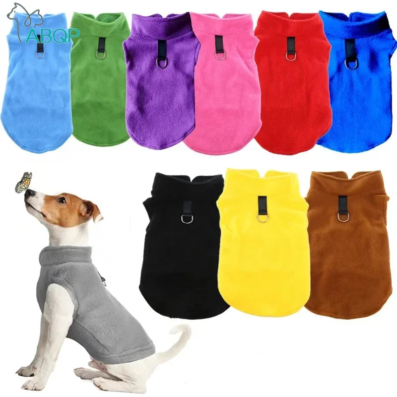 Cozy Fleece Dog Hoodie – Warm Jacket for Small Pets