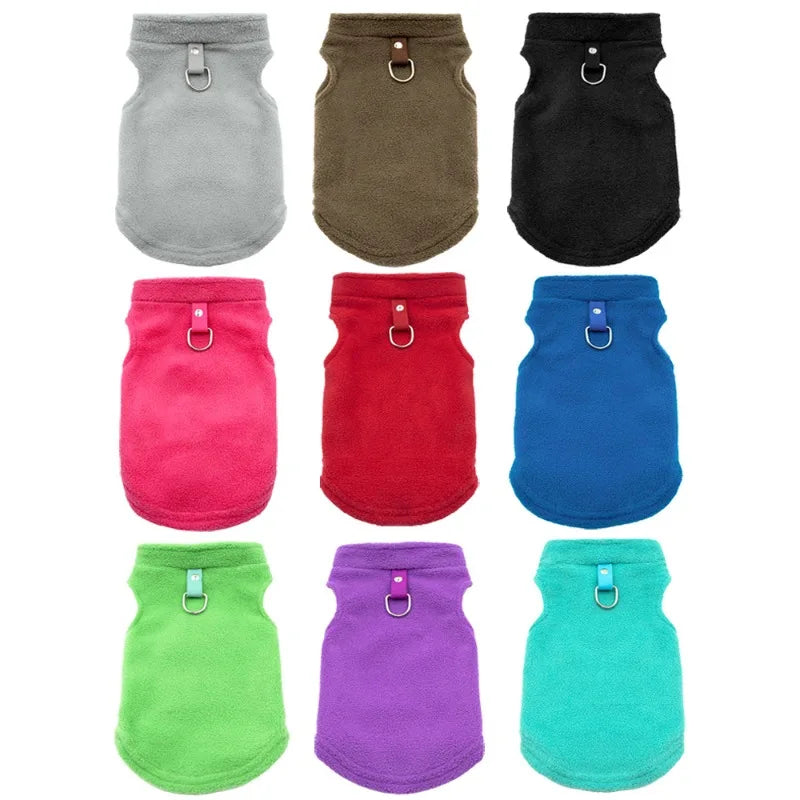 Cozy Fleece Dog Hoodie – Warm Jacket for Small Pets