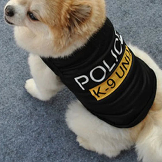 Tactical Police Style Dog Vest – Stylish Harness for Small & Medium Dogs